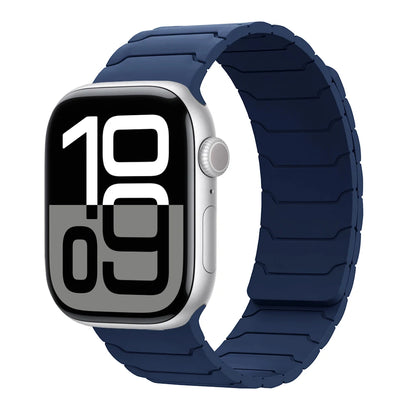 Magnetisches Armband für Apple Watch, 46 mm 44 mm 45 mm 40 mm 42 mm 41 mm, aus Silikon, Correa, Armband für IWatch Serie 11 10 SE 9 8 7 6 5 4 3