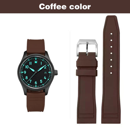 Bracelet de montre en caoutchouc pour IWC Pilot, petit Prince portugais, 20 21 22, accessoires de montre, bracelet à dégagement rapide pour hommes et femmes