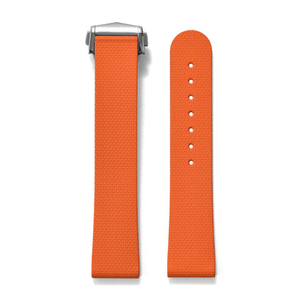 STAPELP suitable for Omega Swatch 20mm universal watch straps Black Blue FKM Rubber Quick Release Watch Band with Omega Folding Clasp