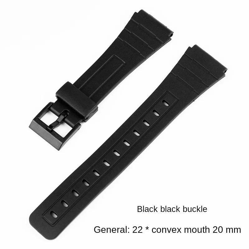 Per Casio Cinturino per orologio 20 mm uomo donna CA53/61 CA-53W CA-61W FT-100W W-520U W-720G w720 Sostituzione cinturino in silicone