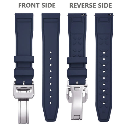 Bracelet en caoutchouc FKM 20mm 21mm 22mm pour montre IWC PILOT Portugal PORTOFINO, bracelet de plongée à libération rapide, montre connectée pour Huawei