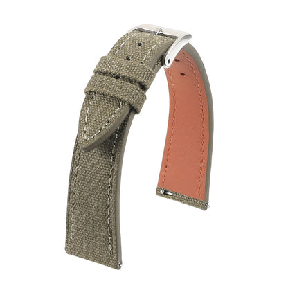 Quick-release thin canvas watch strap, made of vintage nylon fabric, 20mm 22mm, retro style, men's belt accessories