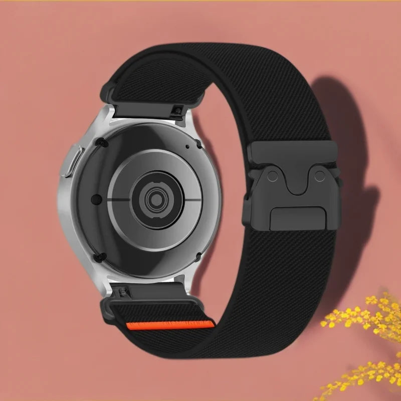 Cinturino in nylon intrecciato per Samsung Galaxy Watch 7/6/5/4 e Huawei Watch GT6 GT5 GT4 41mm GT6 Pro, 18/20/22 mm