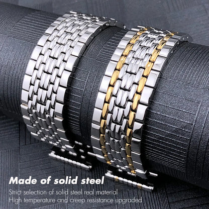 Stainless Steel Watch Bracelet for Men and Women, Solid, for Tissot 1853 T109 19mm 21mm 15mm T10payée ity 10Tnightlife 407 T nightlife 210
