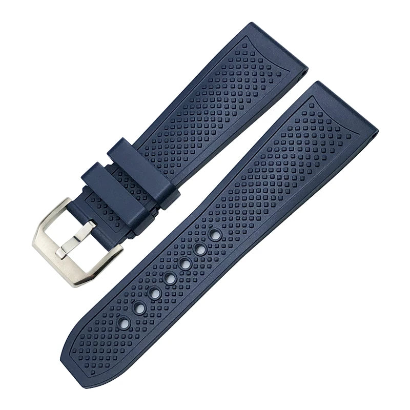Men's Soft Silicone Watch Straps, 20mm 21mm 22mm 23mm 24mm