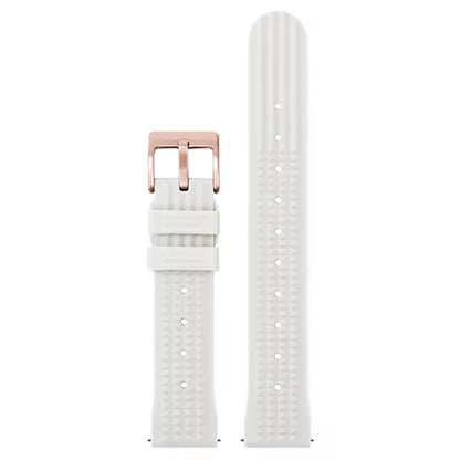 Watchdives – bracelet de montre gaufré en caoutchouc souple de qualité supérieure, 20mm 22mm, bracelet de remplacement à dégagement rapide, bandes unisexes durables en caoutchouc de Silicone