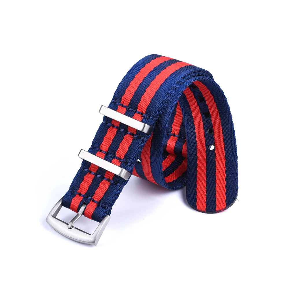 Bracelet de montre en Nylon de ceinture de sécurité de haute qualité 20mm 22mm Type universel troupes de sport Parachute pilote bracelets de montre en Nylon militaire