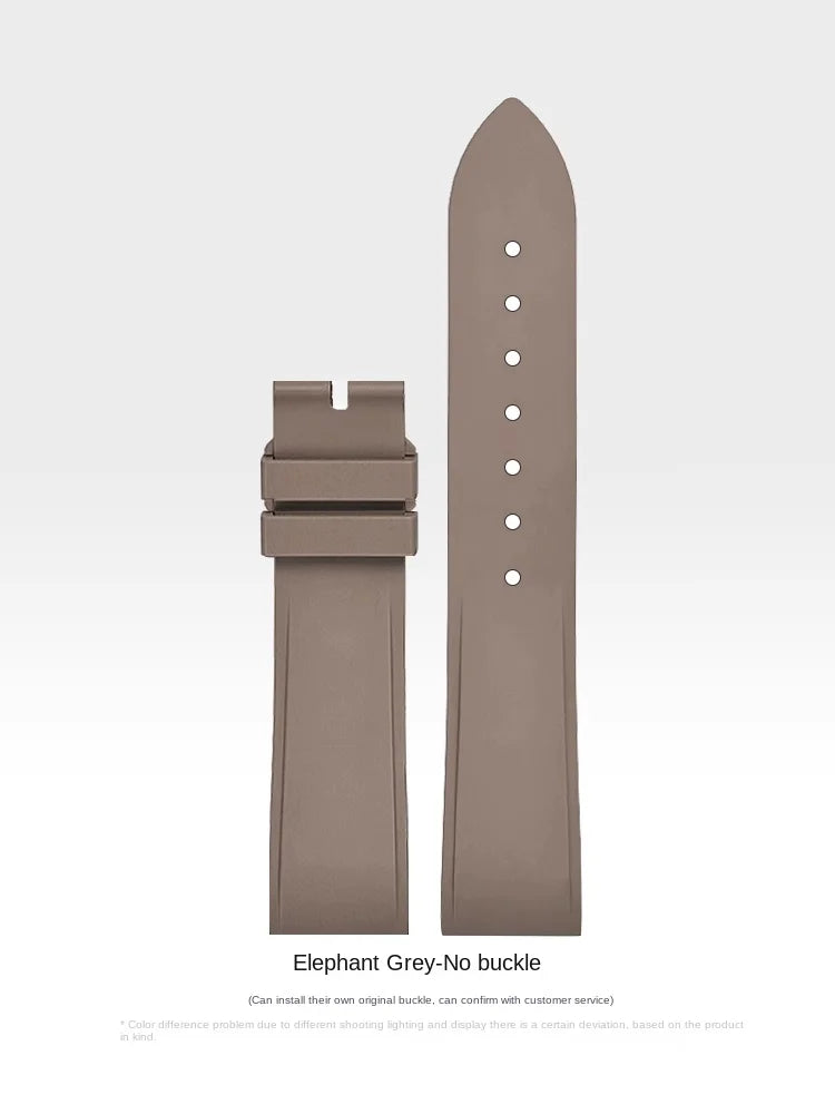 Premium Quality Cartier Dumont Replacement Watch Strap - Fluoroelastomer Rubber Quick Release Medium Large for Women