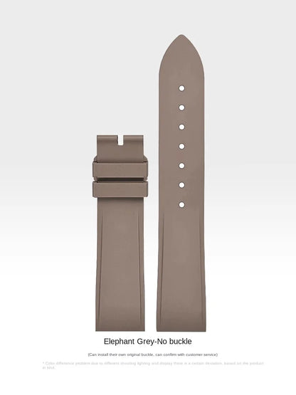 Premium Quality Cartier Dumont Replacement Watch Strap - Fluoroelastomer Rubber Quick Release Medium Large for Women