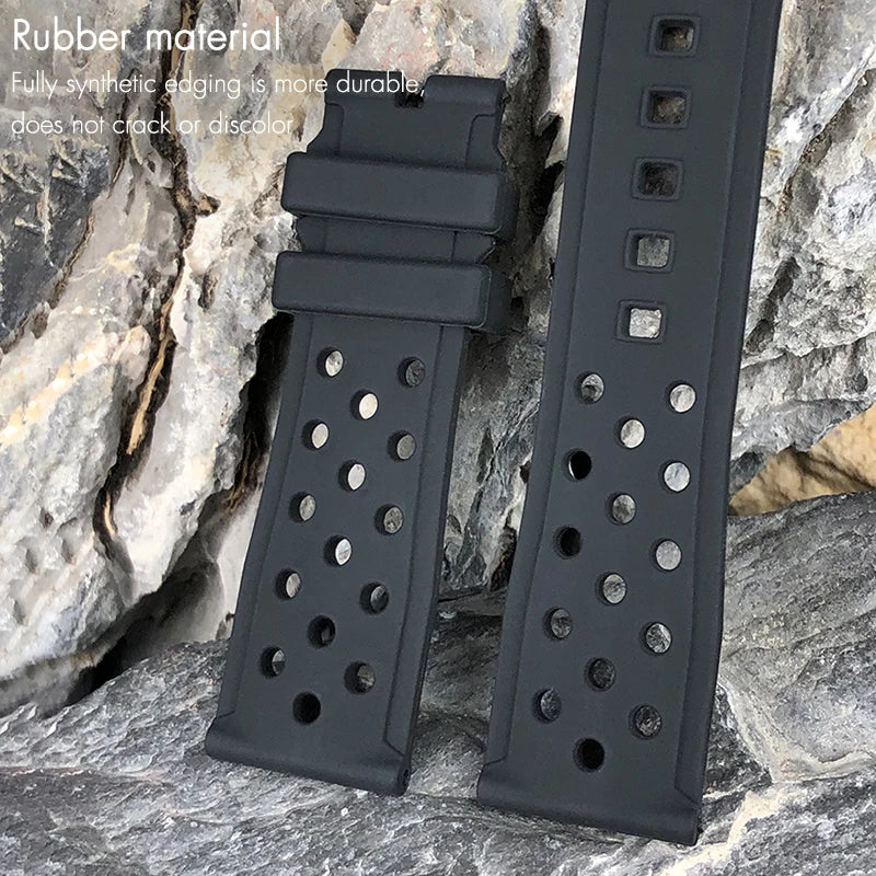 Bracelet de montre en silicone 22 mm 21 mm 20 mm pour Tag Heuer F1 Seiko SKX 5 Oris Divers Sports Watch Series Accessoires Bracelet de montre en caoutchouc