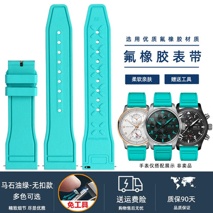 Cinturino per orologio in silicone morbido 20 mm 21 mm 22 mm per IWC Pilot | Cinturino sportivo a sgancio rapido | Sostituzione unisex impermeabile del cinturino in gomma