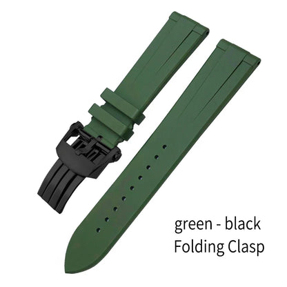 Bracelet de montre en caoutchouc fluoré FKM à dégagement rapide, 21mm 22mm, pour Breitling Navitimer Avenger Superocean, bracelet de montre souple coloré