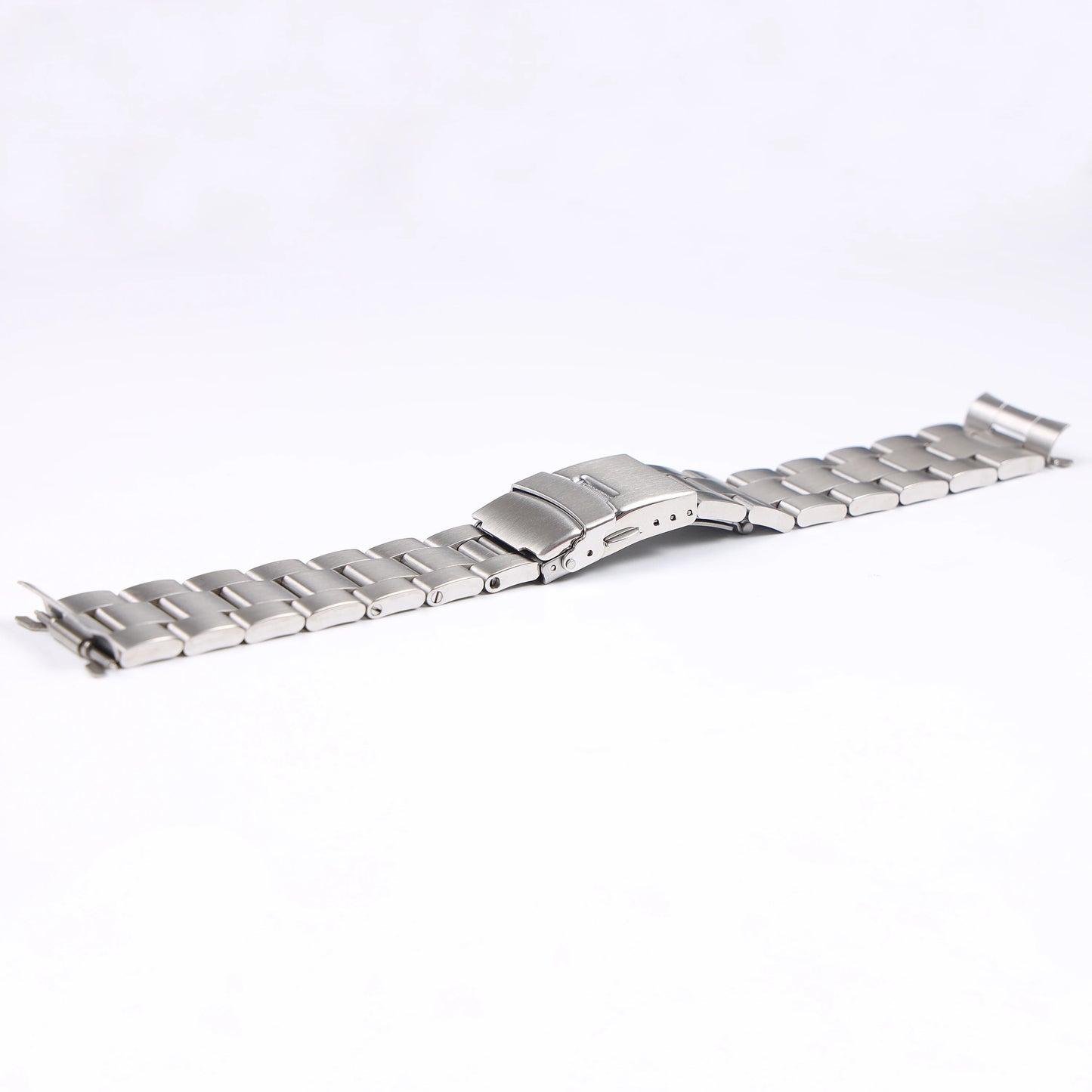 Cinturino per orologio in acciaio inossidabile spazzolato color argento da 22 mm, solido, per Seiko SKX007 SKX009 SRPA21 SRPC25 SRPA21 SRP777 con estremità curva