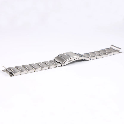 Cinturino per orologio in acciaio inossidabile spazzolato color argento da 22 mm, solido, per Seiko SKX007 SKX009 SRPA21 SRPC25 SRPA21 SRP777 con estremità curva