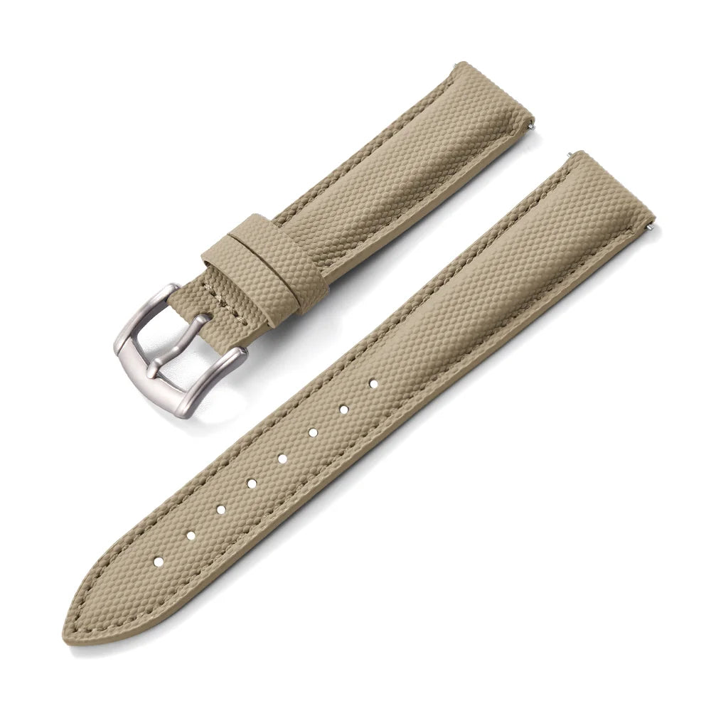 Bracelet de montre en tissu Nylon et Cuir - Universel