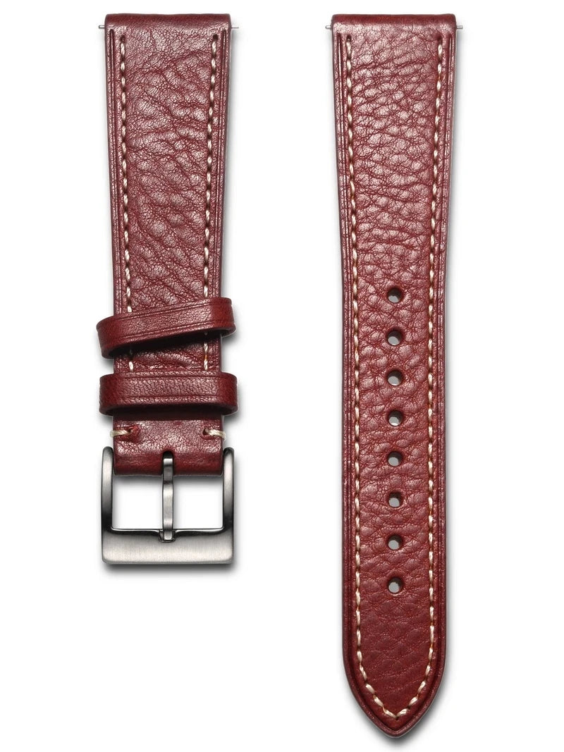 HEMSUT Italia, cinturino per orologio da uomo in vera pelle bovina, vintage, avvolgente, morbido, fatto a mano, in pelle, a sgancio rapido, 22mm, 18mm, 20mm
