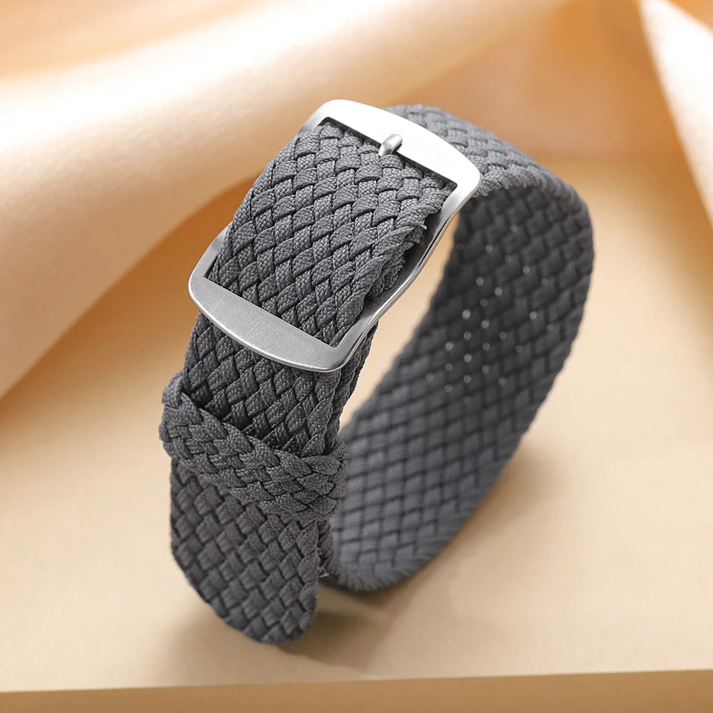 14mm 16mm 18mm 20mm 22mm Nylon Woven Canvas Watch Strap for Perlon for Omega Watchband Men Women Sport Wristband Accessories