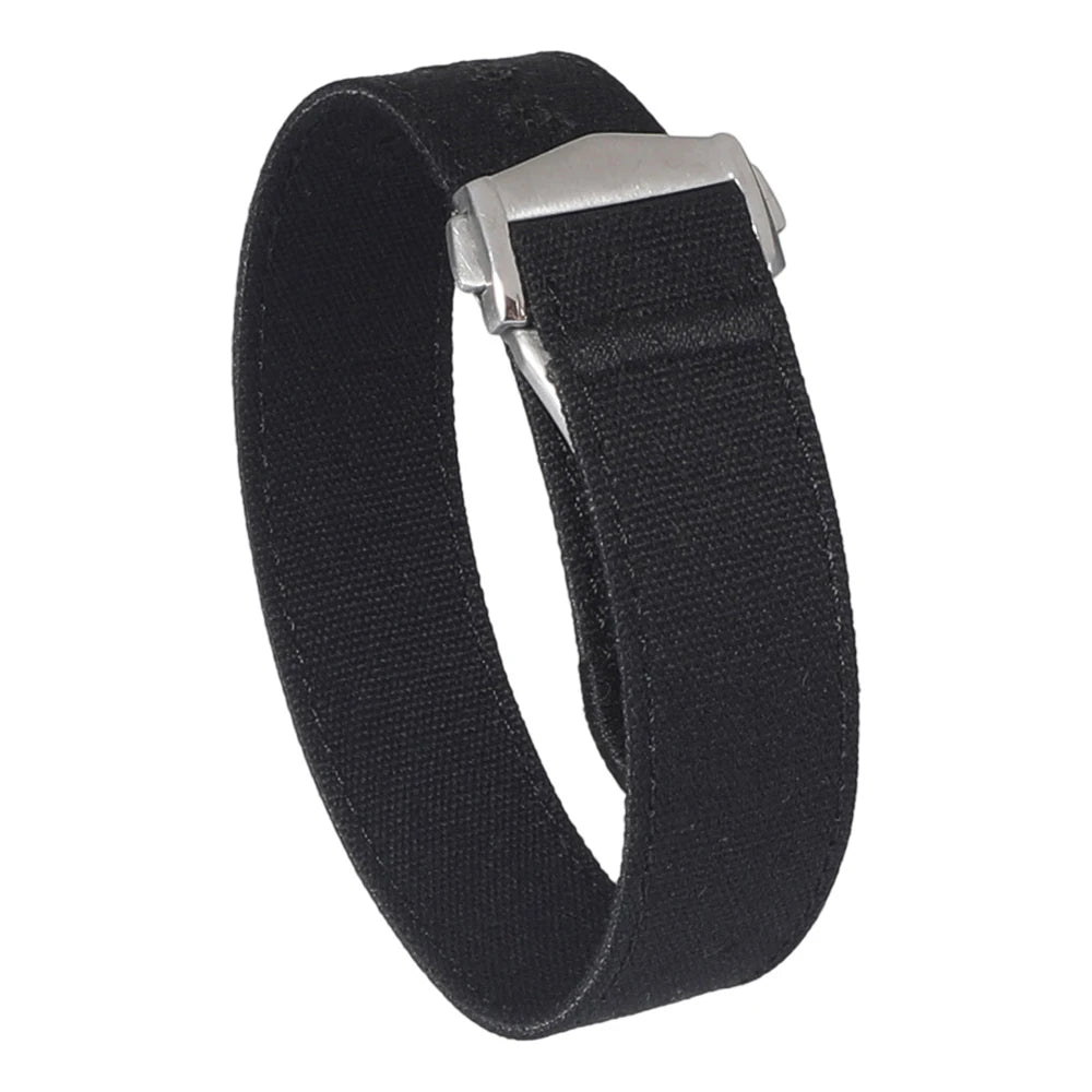Bracelet de montre en nylon premium avec fermoir déployant 20mm 22mm, bracelet de montre en toile brodée avec trou, boucle pliante pour Omega