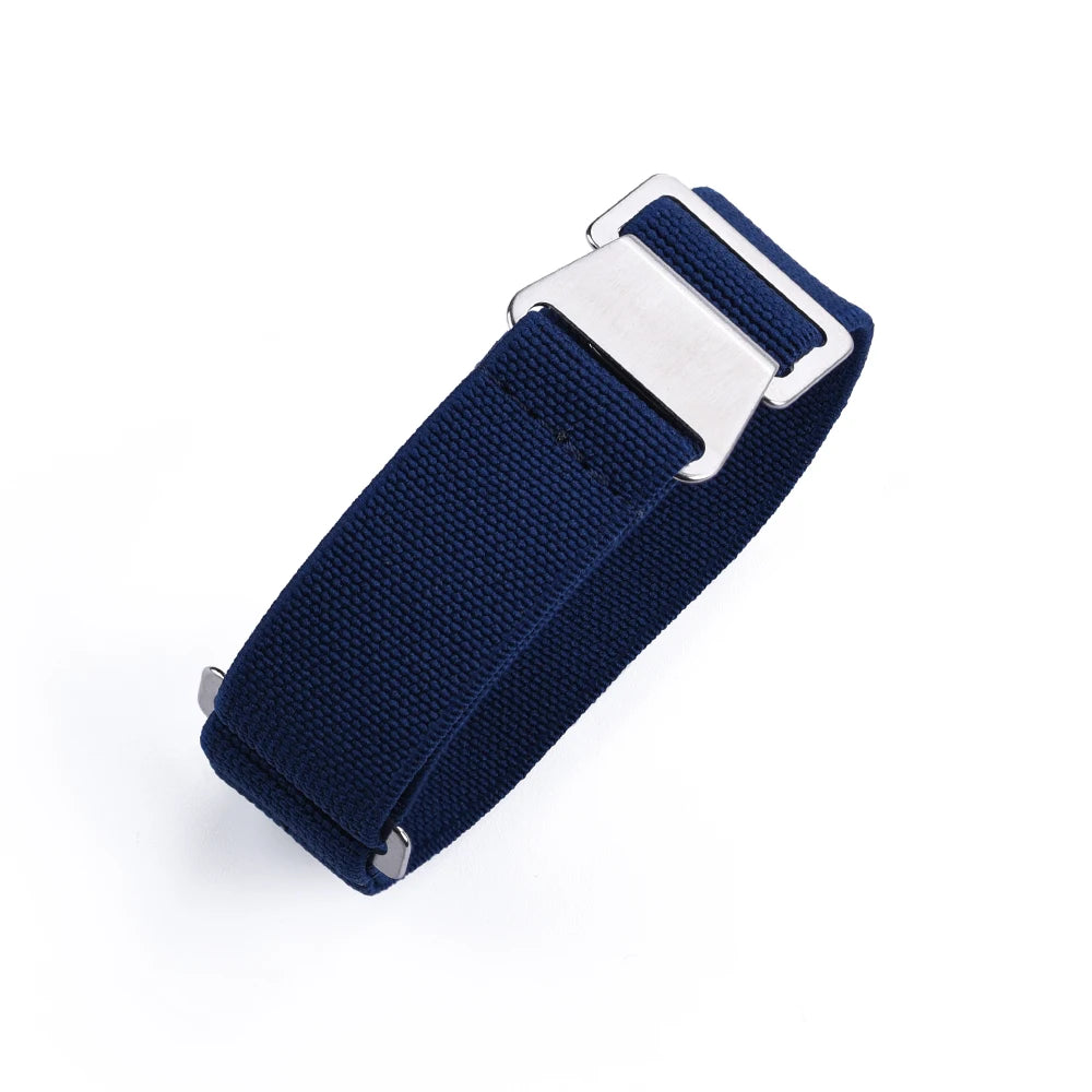 French Army Nylon Strap from the 60s, 20mm 22mm, for Parachute, Elastic, Nylon, Black, Blue, Green, Grey, Universal Fabric Watch Strap for Men
