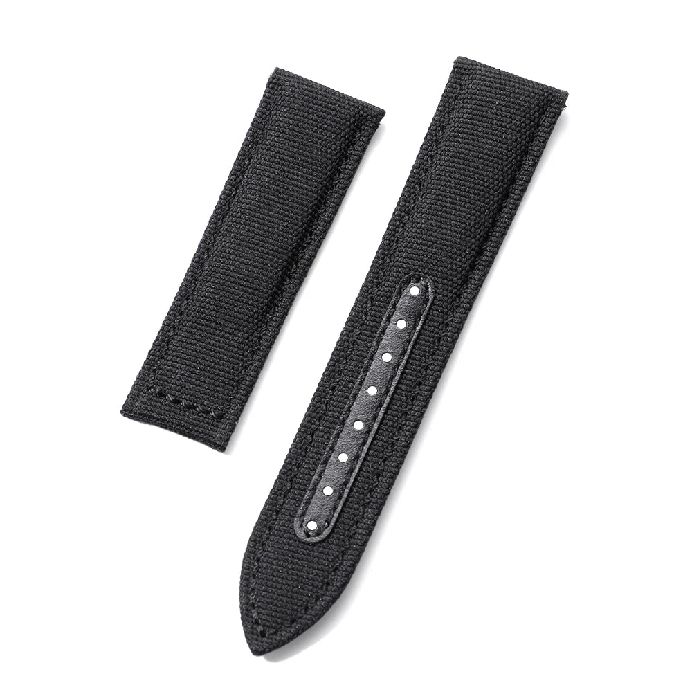 Bracelet de montre en Nylon 20mm 22mm pour Omega Seamaster 300, bracelet de montre pour Speedmaster AT150, boucle pliante en toile, Bracelets de Sport pour hommes