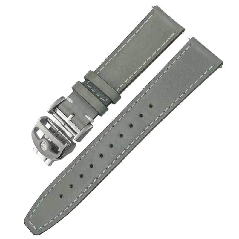 Bracelet de montre en cuir véritable pour hommes, à dégagement rapide, 19mm 20mm 21mm 22mm, pour IWC Portugieser Pilot montres Portofino, bracelet de montre en cuir de vache