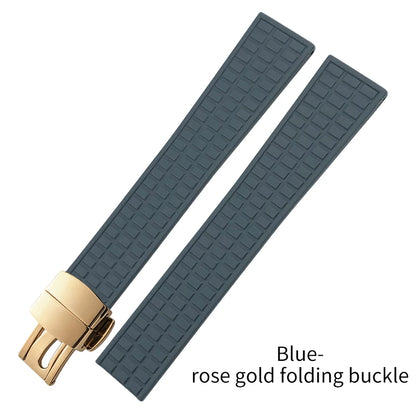 Cinturino per orologio in gomma fluorurata FKM morbida di alta qualità, 19 mm, cinturino di ricambio per Patek Philippe Aquanaut Luce 5067 5068 5072 PP, orologio da donna