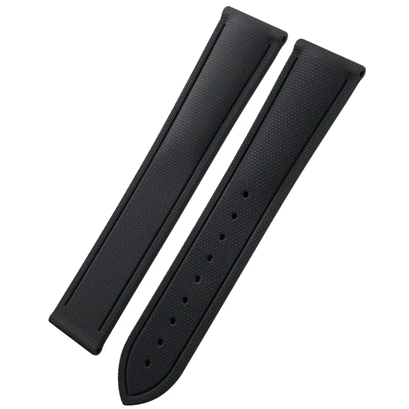 Quick Release FKM Fluoro Rubber Watch Strap for Omega Seamaster AT150 Breitling Seiko 5 Longines Oris 20mm 21mm 22mm