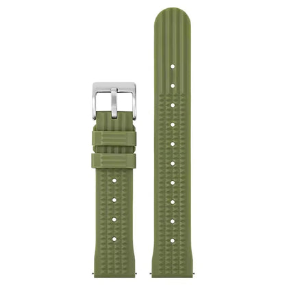 Watchdives – bracelet de montre gaufré en caoutchouc souple de qualité supérieure, 20mm 22mm, bracelet de remplacement à dégagement rapide, bandes unisexes durables en caoutchouc de Silicone