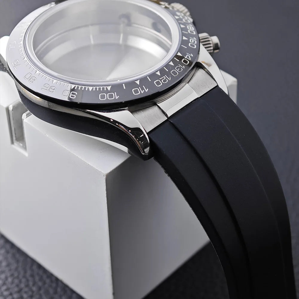2 pièces 20mm extrémité incurvée lien Endlink pour bracelet de montre pour bracelet de montre bracelet en caoutchouc et en cuir connexion sans couture