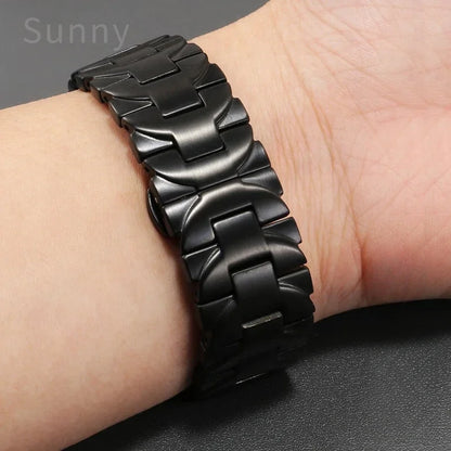 Per Panerai Luminor Silver Black Series 24 22mm PAM 441111 Bracciale per orologio in acciaio inossidabile massiccio, antiruggine, per uomini d'affari all'aperto