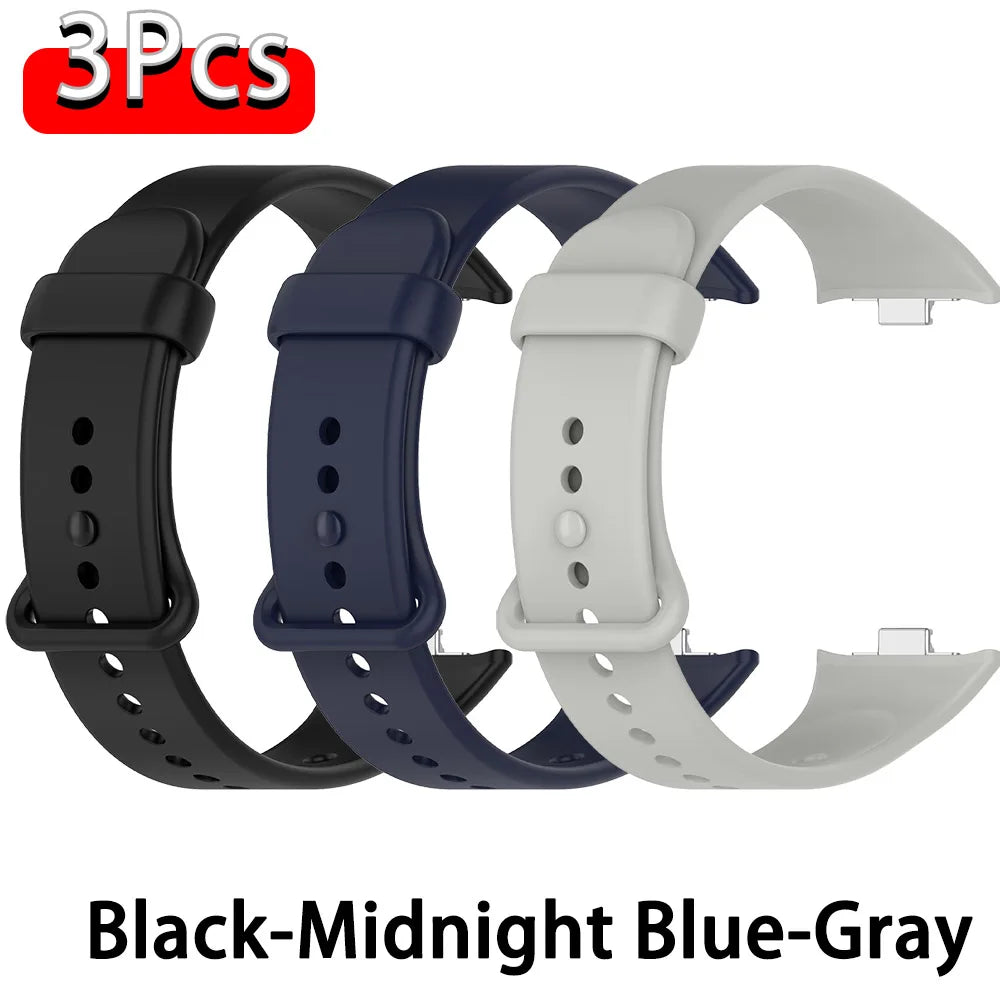 Bracelet en silicone officiel pour Xiaomi Smart Band 10 Pro/9 Pro/8 Pro, bracelet de remplacement pour Redmi Watch 4 5 6, accessoires