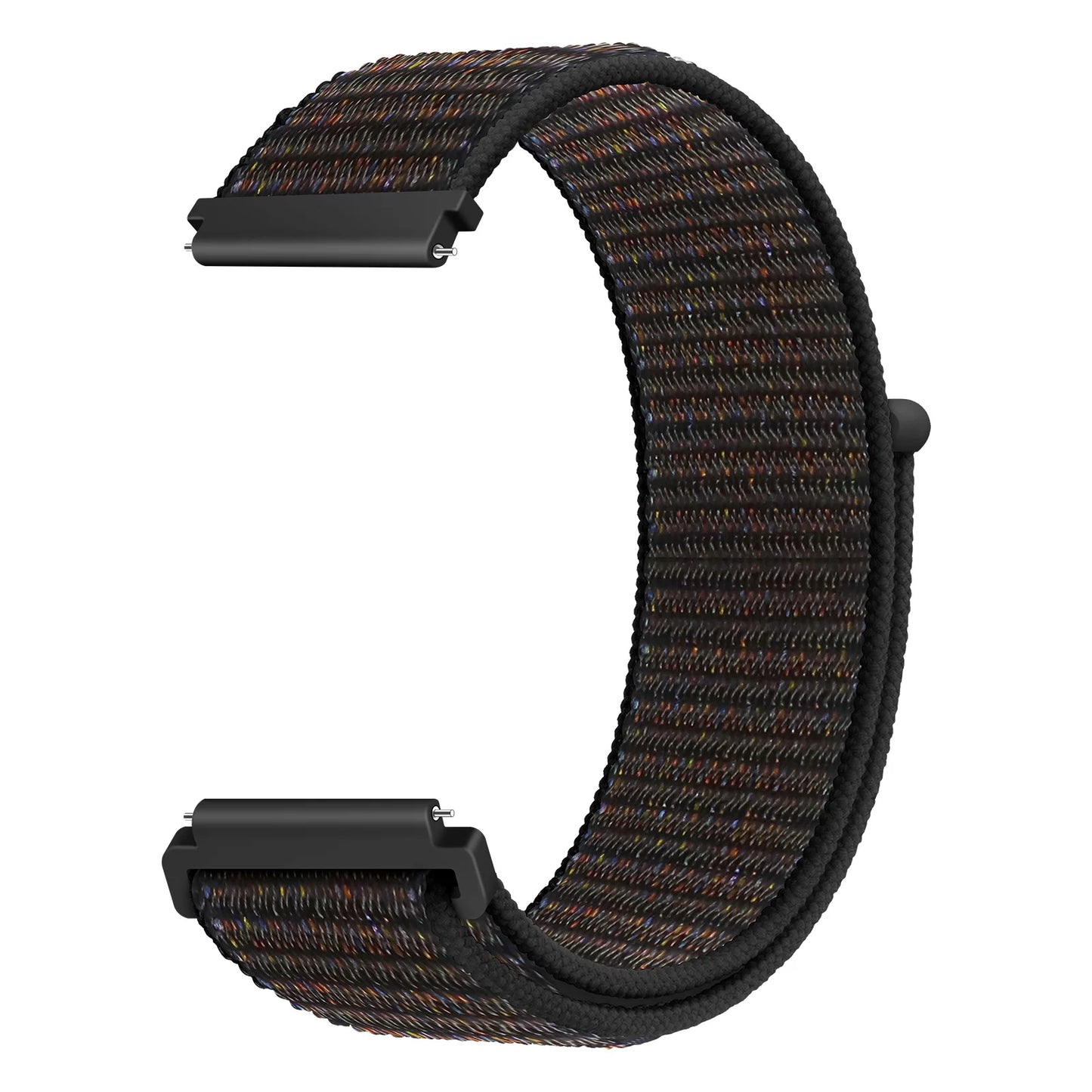Bracelet à boucle en Nylon pour Amazfit Bip 6/5/GTS 4/3/2/2e/Mini/GTR 42mm/47mm/GTR 4/3 Pro Sport, 20mm/22mm, 2 bandes