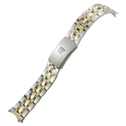 Cinturino per orologio in acciaio inossidabile argentato, 19mm 20mm, per Tissot T 1853 T41 T17 T006 PRC200 T014, estremità curva, fibbia a farfalla