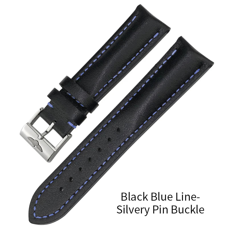 Genuine Soft Cowhide Leather Watch Strap, 22mm, 21mm, 20mm, for Breitling, for Premier Superocean Avenger Navitime World