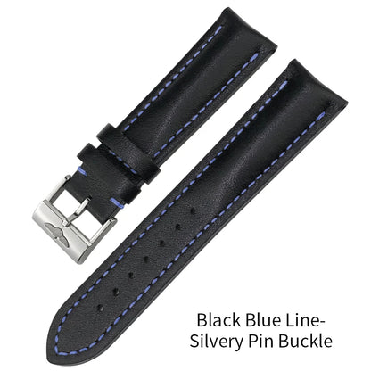Genuine Soft Cowhide Leather Watch Strap, 22mm, 21mm, 20mm, for Breitling, for Premier Superocean Avenger Navitime World