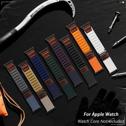Bracelet en cuir Alpine Loop pour Apple Watch Ultra Series 11 10 9 8 7 6 5 SE