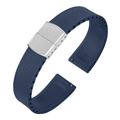 Nouveau Bracelet de montre CTS FKM Bracelet en caoutchouc fluoré 18 19 20 22 21mm fermoir pliant à dégagement rapide coupe sur la taille Bracelet de remplacement réglable