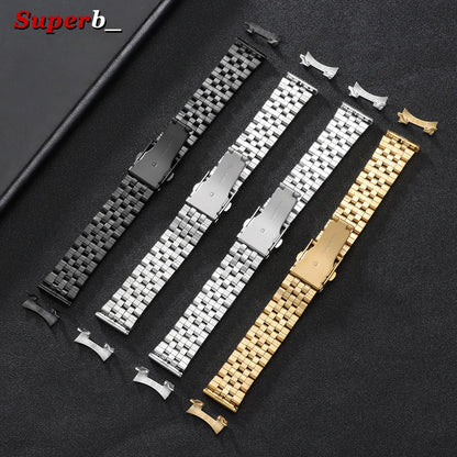 Bracelet de montre en acier inoxydable, 12mm 14mm 16mm 18mm 20mm 22mm 24mm, Bracelet métallique universel pour hommes et femmes, remplacement des sangles à boucle pliante