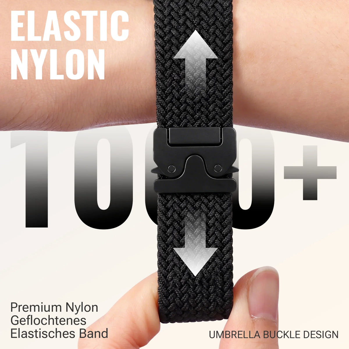 Bracelet de montre extensible en nylon QuickFit 20/22/26 mm pour Garmin Fenix 8/7/6/5 Forerunner 965/955/945 Instinct Tactix, bracelet de montre élastique