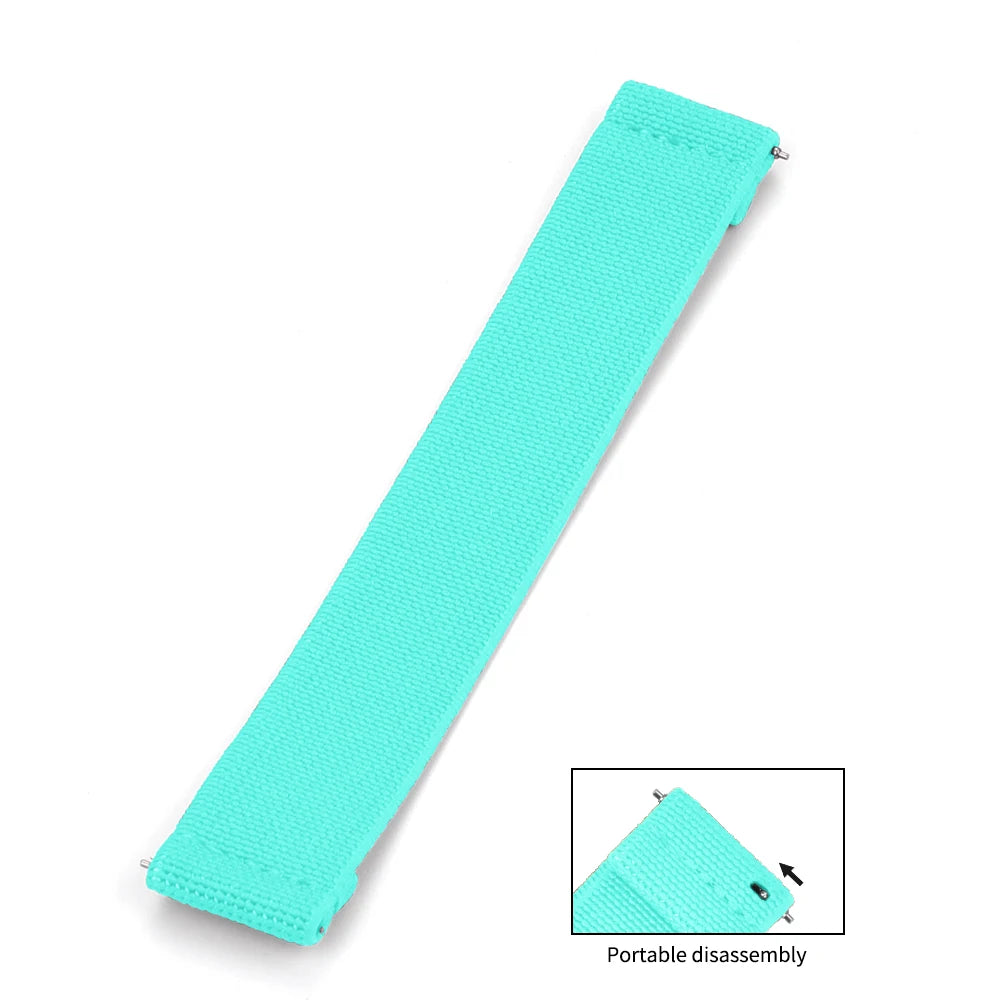 High Quality Parachute Elastic Nylon Watch Straps Quick Release 18/19/20/21/22mm Watch Bands Smartwatch Fabric Unisex Straps