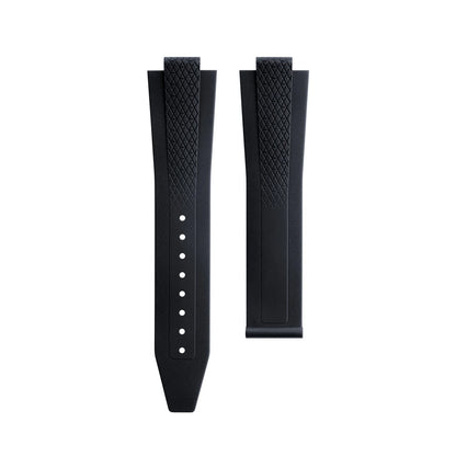 Soft Convex FKM Fluoro Rubber Watch Strap for Longines HydroConquest GMT V.H.P. 21mm 22mm Strap for 41/42mm Dial