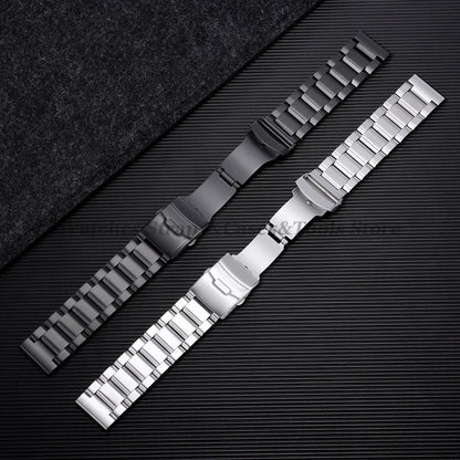 Solid 316L stainless steel watch bracelet, 18mm 20mm 22mm 24mm, for Seiko, Rolex, and Omega, luxury folding clasp bracelets