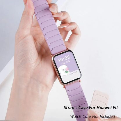 Étui + bracelet pour Huawei Watch Fit 5 4/4 Pro, bracelet en Silicone souple anti-transpiration pour Huawei Fit 3 ToUltra Cover