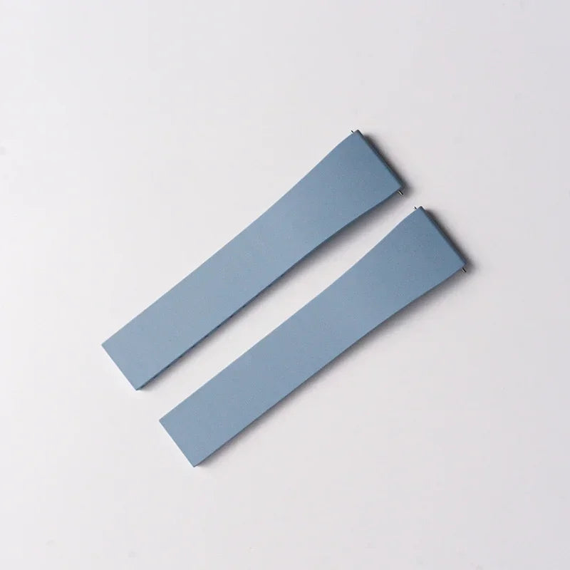 Nuovo design CTS Cinturino per orologio in gomma fluorocarbonica da 18 mm, 20 mm, 22 mm, 21 mm con fibbia a farfalla a sgancio rapido, cinturino in FKM da tagliare su misura