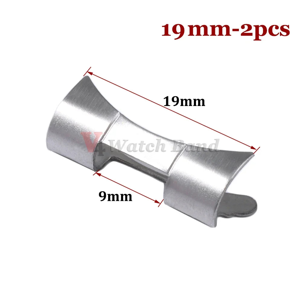 Gebogener Endadapter 12/14/16/18/19/20/22/24 mm für Edelstahl-Uhrenarmbandanschluss Rolex für Seiko-Uhrenarmbandzubehör