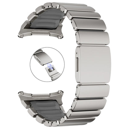 Magnetic Titanium Strap for Samsung Galaxy Watch Ultra 2, Alloy Band for Galaxy Watch 9 8 Classic