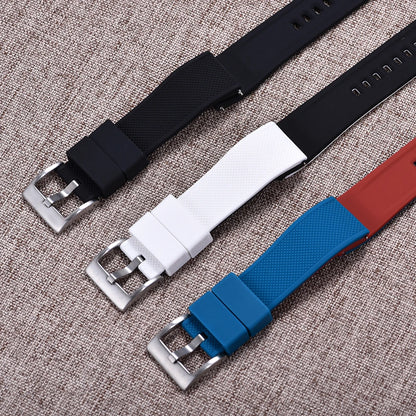 Nouveau bracelet de montre en Silicone Double couleurs personnalisé à dégagement rapide 20mm 22mm bracelet de montre doux Durable bracelets de montre de remplacement ceintures