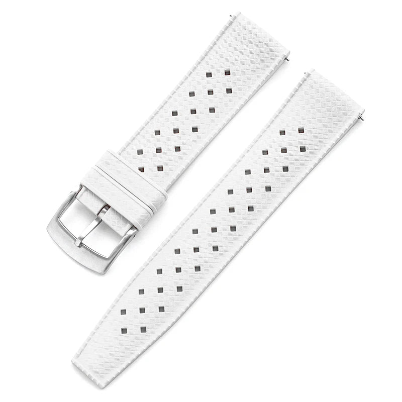 Bracelet de montre en caoutchouc fluoré, 20mm 22mm, libération rapide, Sport, étanche, FKM, pour hommes et femmes, bracelet de remplacement pour Seiko pour Citizen