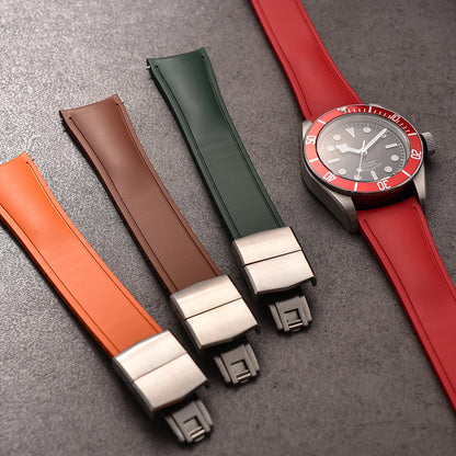 Bracelet de montre en caoutchouc pour Breitling - Courbé / Rapide