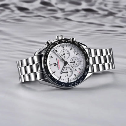 Montre Homme 40mm Chronographe à Quartz - PAGANI DS V5 PD1701 Sport AR Saphir